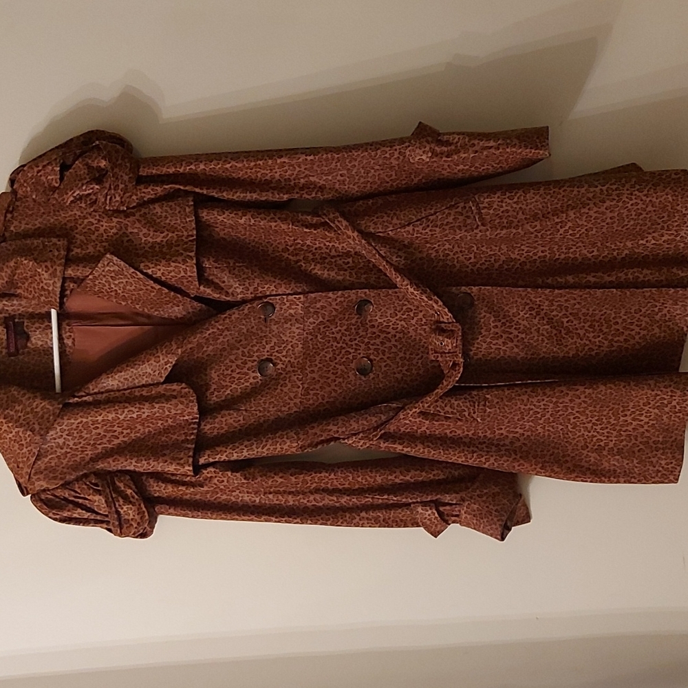 Simon Chang leopard midi coat